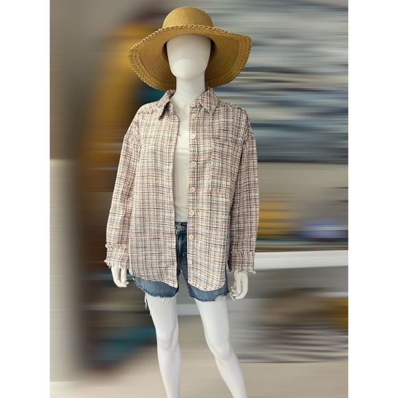 PINCH tweed oversized top S M L - Picture 3 of 9